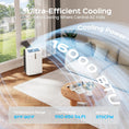 Load image into Gallery viewer, TECXERLLON 16,000 BTU Portable Air Conditioner with App & Remote Control, Cools up to 850 Sq. Ft., 4-in-1 Smart AC Unit with Dehumidifier, Fan, Sleep Mode, Self-Evaporating Design & Window Kit
