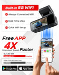 Gallery viewerに画像を読み込む, TECXLERON Dash Cam, 4K Full HD Dash Camera for Cars, Built-in GPS and Wi-Fi, 64GB SD Card Included, 160° Wide Angle Lens, Night Vision, G-Sensor, Loop Recording, 24H Parking Monitor