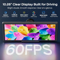 Gallery viewerに画像を読み込む, TECXERLLON 10.26" Portable Apple CarPlay Screen for Car, Wireless Car Play & Android Auto, 4K Dash Cam and 1080P Backup Camera, OTA, GPS Navigation, Voice Control, Mirror Link