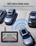Load image into Gallery viewer, Backup Camera, Solar Wireless Backup Camera with 5" 1080P Monitor, Vehicle Backup Cameras with 5000mAh Solar Battery, IP69K Waterproof Rear View Camera for Car, Van, SUV, Truck, Trailer