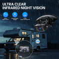 Load image into Gallery viewer, RV Backup Camera, Vehicle Backup Cameras with 7-Inch Touchscreen Monitor, Wireless HD 1080P, 4-Channel System, IR Night Vision, Waterproof Rearview Camera for RV, Truck, Van, SUV, Trailer
