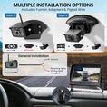 Load image into Gallery viewer, RV Backup Camera, 7'' 1080P Vehicle Backup Cameras with AI Detection, Waterproof Wireless Backup Camera with DVR Recording & Night Vision for Car, Van, SUV, Truck, Trailer