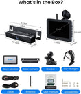 Load image into Gallery viewer, Backup Camera, Solar Wireless Backup Camera with 5" 1080P Monitor, Vehicle Backup Cameras with 5000mAh Solar Battery, IP69K Waterproof Rear View Camera for Car, Van, SUV, Truck, Trailer

