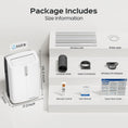 Load image into Gallery viewer, TECXERLLON 16,000 BTU Portable Air Conditioner with App & Remote Control, Cools up to 850 Sq. Ft., 4-in-1 Smart AC Unit with Dehumidifier, Fan, Sleep Mode, Self-Evaporating Design & Window Kit
