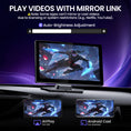Load image into Gallery viewer, 9'' Wireless Carplay Screen + 4K Dash Camera + 1080P Backup Camera
