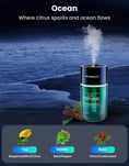 Load image into Gallery viewer, Car Air Freshener, Car Diffuser with RGB Ambient Light & Starry Ceiling, 4 Smart Scent Modes, 120-Day Runtime, Auto On/Off, USB-C Rechargeable, Cologne-Inspired Fragrance,120ML
