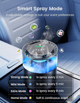 Bild in Galerie-Betrachter laden, TECXERLLON Smart Car Air Freshener Diffuser with Ambient Light, Oil Level Indicator, 2 Scent Refills, Auto On/Off, 4 Mist Modes, 1600 Sprays Rechargeable Aroma Diffuser for Car, Home, Office, Bedroom
