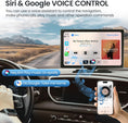 Load image into Gallery viewer, 9.0'' Wireless Carplay Screen for Car, Portable Car Stereo with Apple Carplay & Android Auto, Car Audio Receivers with GPS Navigation, Mirror Link, Screen for All Vehicles(No Camera)
