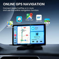 Bild in Galerie-Betrachter laden, 9.0" Wireless CarPlay Screen for Car, Android Auto Screen for Car with Backup Camera, Portable Touchscreen Car Stereo with GPS Navigation/Mirror Link/Voice Control/Bluetooth/FM/AUX
