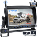 Load image into Gallery viewer, RV Backup Camera, Vehicle Backup Camera with AI Detection, 1080P Backup Cameras, 7'' Waterproof Wireless Backup Camera with DVR Recording & Night Vision for Car, Van, SUV, Truck, Trailer
