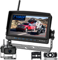 Load image into Gallery viewer, RV Backup Camera, 7'' 1080P Vehicle Backup Cameras with AI Detection, Waterproof Wireless Backup Camera with DVR Recording & Night Vision for Car, Van, SUV, Truck, Trailer
