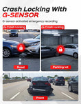 Load image into Gallery viewer, TECXLERON Dash Cam, 4K Full HD Dash Camera for Cars, Built-in GPS and Wi-Fi, 64GB SD Card Included, 160° Wide Angle Lens, Night Vision, G-Sensor, Loop Recording, 24H Parking Monitor
