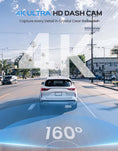 Load image into Gallery viewer, TECXLERON Dash Cam, 4K Full HD Dash Camera for Cars, Built-in GPS and Wi-Fi, 64GB SD Card Included, 160° Wide Angle Lens, Night Vision, G-Sensor, Loop Recording, 24H Parking Monitor
