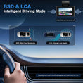 Load image into Gallery viewer, Dash Cam, 4K Dash Cam Front and Rear with ADAS, 170°/150° Wide View, Starlight Night Vision, GPS, WDR, G-Sensor, App Support, 24H Parking Mode, 64GB Card Included
