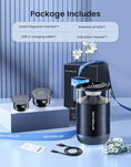 Bild in Galerie-Betrachter laden, TECXERLLON Smart Car Air Freshener Diffuser with Ambient Light, Oil Level Indicator, 2 Scent Refills, Auto On/Off, 4 Mist Modes, 1600 Sprays Rechargeable Aroma Diffuser for Car, Home, Office, Bedroom
