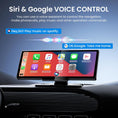 Bild in Galerie-Betrachter laden, 10.26" Wireless CarPlay Screen for Car, Android Auto Screen with Backup Camera, Portable Touchscreen Car Stereo with GPS Navigation/Mirror Link/Voice Control/Bluetooth/FM/AUX
