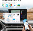 Load image into Gallery viewer, 9.0'' Wireless Carplay Screen for Car, Portable Car Stereo with Apple Carplay & Android Auto, Car Audio Receivers with GPS Navigation, Mirror Link, Screen for All Vehicles(No Camera)

