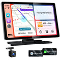 Bild in Galerie-Betrachter laden, 9.0" Wireless CarPlay Screen for Car, Android Auto Screen for Car with Backup Camera, Portable Touchscreen Car Stereo with GPS Navigation/Mirror Link/Voice Control/Bluetooth/FM/AUX
