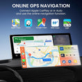 Bild in Galerie-Betrachter laden, 10.26" Wireless CarPlay Screen for Car, Android Auto Screen with Backup Camera, Portable Touchscreen Car Stereo with GPS Navigation/Mirror Link/Voice Control/Bluetooth/FM/AUX
