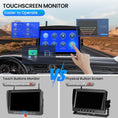 Load image into Gallery viewer, RV Backup Camera, Vehicle Backup Cameras with 7-Inch Touchscreen Monitor, Wireless HD 1080P, 4-Channel System, IR Night Vision, Waterproof Rearview Camera for RV, Truck, Van, SUV, Trailer
