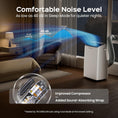 Load image into Gallery viewer, TECXERLLON 15,000 BTU Portable Air Conditioner for Large Room up to 800 Sq. Ft., Quiet 48dB 4-in-1 AC Unit with Dehumidifier, Self-Evaporating, Sleep Mode, Remote & Window Kit
