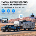 Load image into Gallery viewer, RV Backup Camera, Vehicle Backup Cameras with 7-Inch Touchscreen Monitor, Wireless HD 1080P, 4-Channel System, IR Night Vision, Waterproof Rearview Camera for RV, Truck, Van, SUV, Trailer
