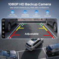 Load image into Gallery viewer, TECXERLLON 10.26" Portable Apple CarPlay Screen for Car, Wireless Car Play & Android Auto, 4K Dash Cam and 1080P Backup Camera, OTA, GPS Navigation, Voice Control, Mirror Link
