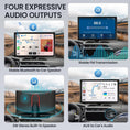 Load image into Gallery viewer, 9.0'' Wireless Carplay Screen for Car, Portable Car Stereo with Apple Carplay & Android Auto, Car Audio Receivers with GPS Navigation, Mirror Link, Screen for All Vehicles(No Camera)
