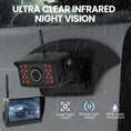 Load image into Gallery viewer, RV Backup Camera, 7'' 1080P Vehicle Backup Cameras with AI Detection, Waterproof Wireless Backup Camera with DVR Recording & Night Vision for Car, Van, SUV, Truck, Trailer

